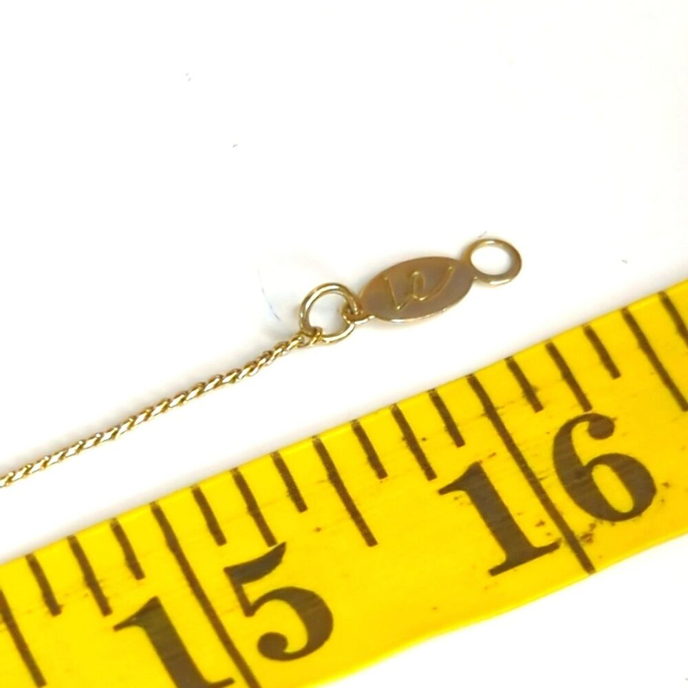 Lauren Conrad LC Gold Silver Tone Round Solitaire Pendant Necklace - Picture 6 of 6